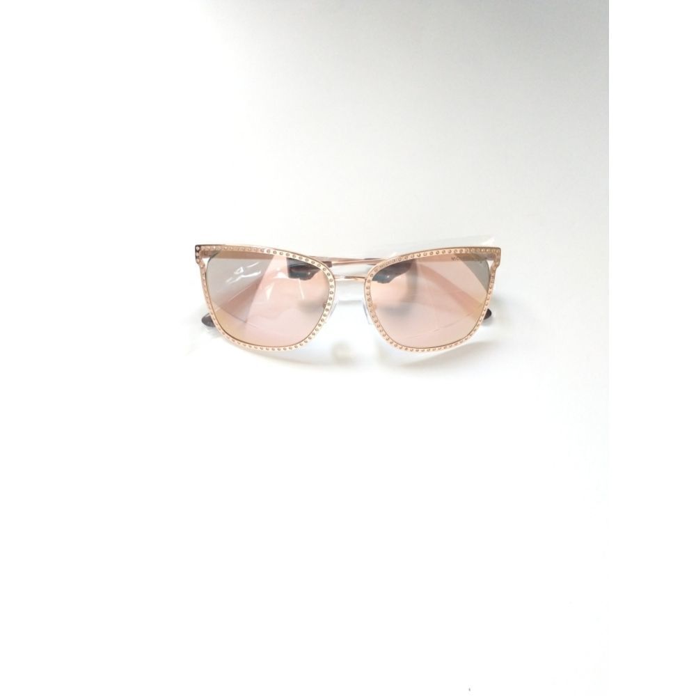 New! MICHAEL KORS Women's Stockholm Mirror Square Sunglasses With Case Rose Gold - Picture 8 of 13